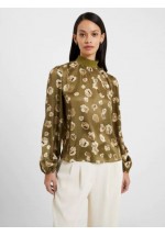 French Connection Bronwen Aleeya Satin Top (Nutria) AW23